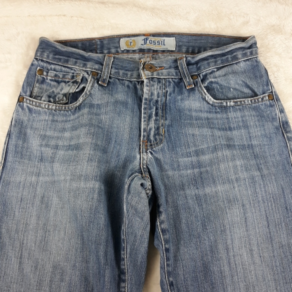 Fossil medium wash jeans mens 28×30